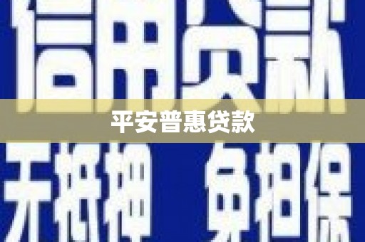 丰滨平安普惠贷款