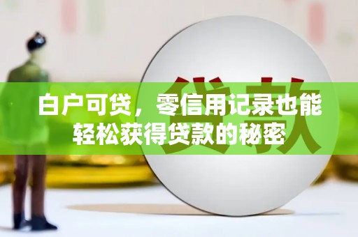 玉林白户可贷，零信用记录也能轻松获得贷款的秘密